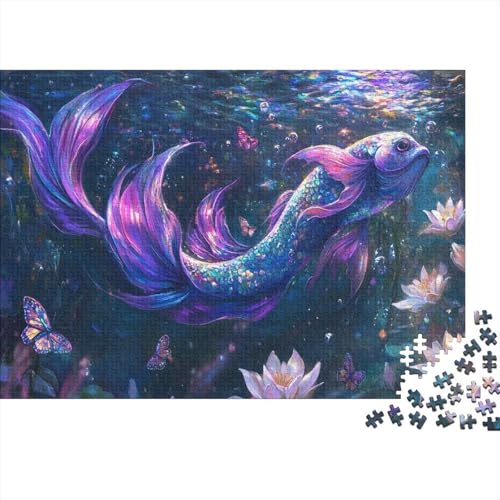 Blauschwanzfisch Puzzleteile 1000-Stücke Spiele Für Erwachsene Lotussee Für Puzzles Geeignet Für Die Ganze Familie Geschicklichkeitsspiel Geschenk 1000pcs (75x50cm) von TQMDEHVUP