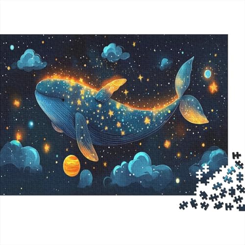 Blue Wal Puzzleteile 1000-Stücke Spiele Für Erwachsene Weiße Wolken und Sternenhimmel Für Puzzles Geeignet Für Die Ganze Familie Puzzle Für Erwachsene Geschenk 1000pcs (75x50cm) von TQMDEHVUP