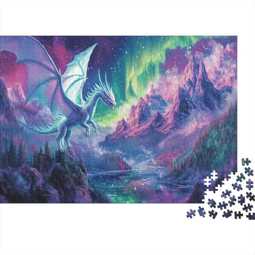 Drache Puzzleteile 1000-Stücke Challenge Spielzeug Waldalp Für Puzzles Und Kinder Ab 14 Jahren Geschicklichkeitsspiel WohndekoRatteion 1000pcs (75x50cm) von TQMDEHVUP