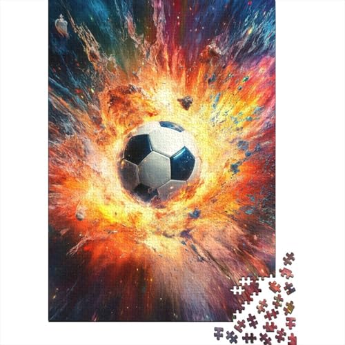 Fußball Puzzles 1000 Teile Schwer Puzzle Spielzeug Lernspiel Impossible Herausforderung Spielzeug Für Erwachsene Und Kinder Ab 14 Jahren 1000pcs (75x50cm) von TQMDEHVUP