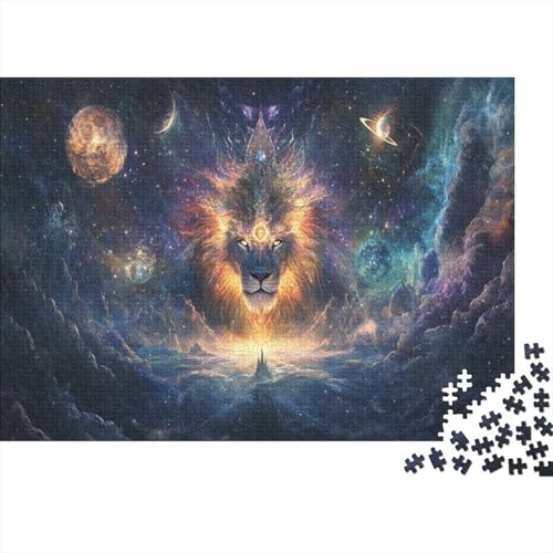 Löwe Puzzleteile 1000-Stücke Spiele Für Erwachsene Mythischer Traum Für Puzzles Und Kinder Ab 14 Jahren Geschicklichkeitsspiel WohndekoRatteion 1000pcs (75x50cm) von TQMDEHVUP