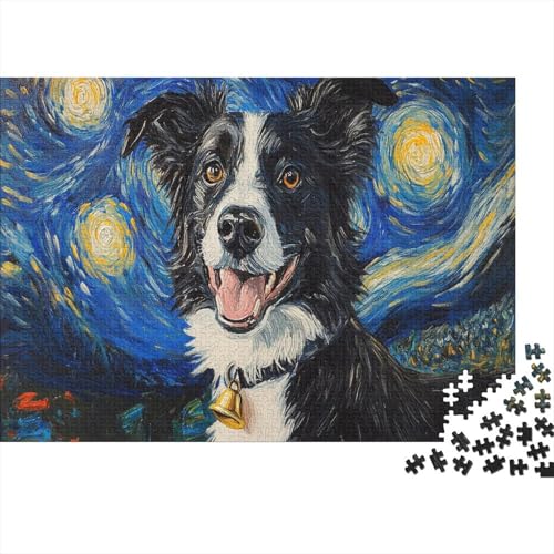 ÖSTERREICHER SCHÄPFER Puzzleteile 1000-Stücke Challenge Spielzeug Haustier Hund Starlit Sky Für Puzzles Und Kinder Ab 14 Jahren Geschicklichkeitsspiel WohndekoRatteion 1000pcs (75x50cm) von TQMDEHVUP