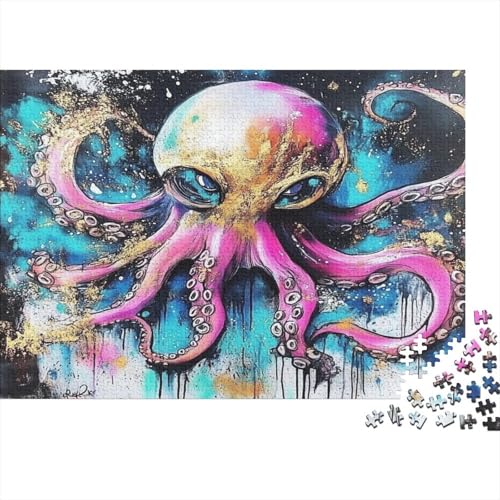 Oktopus Puzzle 1000 Teile Für Erwachsene Und Kinder Ab 14 Jahrenfür Stressabbauer Puzzlespiel Erwachsenen Puzzlespiel Puzzel 1000pcs (75x50cm) von TQMDEHVUP