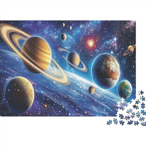 Planet Puzzleteile 1000-Stücke Challenge Spielzeug Universum Für Puzzles Und Kinder Ab 14 Jahren Geschicklichkeitsspiel WohndekoRatteion 1000pcs (75x50cm) von TQMDEHVUP