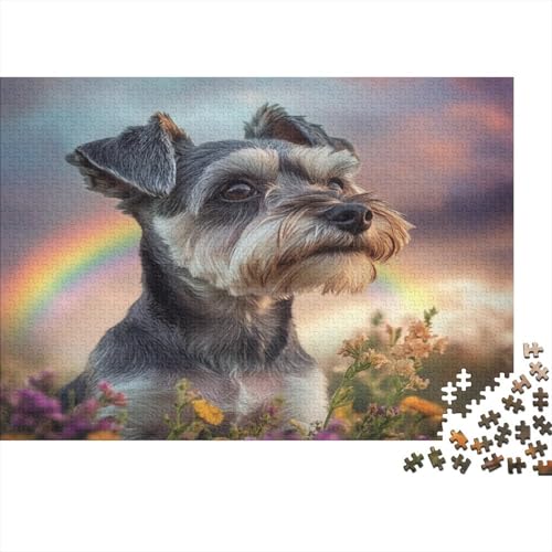 Schnauzer Puzzle 1000 Teile Puzzle Für Erwachsene Und Kinder Ab 14 Jahren,Puzzlespiel Erwachsenen Puzzlespiel Puzzel 1000pcs (75x50cm) von TQMDEHVUP