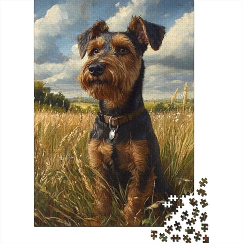 Schnauzer Puzzle 1000 Teile Schwer Puzzle Spielzeug Pädagogisches Spiel Impossible Herausforderung Spielzeug Für Erwachsene Und Kinder Ab 14 Jahren 1000pcs (75x50cm) von TQMDEHVUP