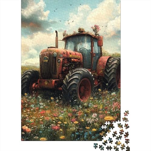 Traktor Puzzles 1000 Teile Schwer Puzzle Spielzeug Lernspiel Impossible Herausforderung Spielzeug Für Erwachsene Und Kinder Ab 14 Jahren 1000pcs (75x50cm) von TQMDEHVUP