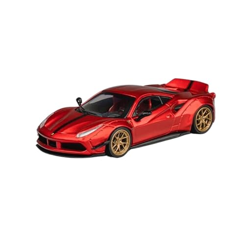 1:64 Für Ferrari 488 Duck Wing Wide Body Legierung Umrüstung Metallic Rot Sammlung Display Home Dekoration Druckguss Fahrzeuge Modell 1:64 Für Ferrari 488 Duck Wing Wide Body Legierung Umrüstung Metallic Rot Sammlung Display Home Dekoration Druckguss Fahrzeuge Modell von TQMEAD