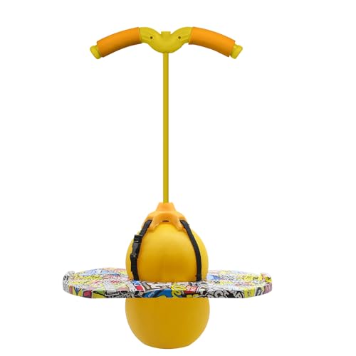 TQUEG POGO Ball ist geeignet für Kinder und Erwachsene Tragfähigkeit: 100KG ausgeglichen und koordiniert Bouncing Pop Ball Cool Challenge Kinderspielzeug Herausforderung Geschenk (Yellow) von TQUEG