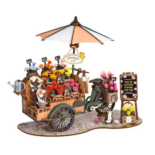 TRACYE Blumenauto Holz 3D Puzzles,Vintage Holzbausatz, Selbstmontage Brainteaser Desktop Spielzeug,für Bestes Geburtstagsgeschenk TRACYE Blumenauto Holz 3D Puzzles,Vintage Holzbausatz, Selbstmontage Brainteaser Desktop Spielzeug,für Bestes Geburtstagsgeschenk von TRACYE