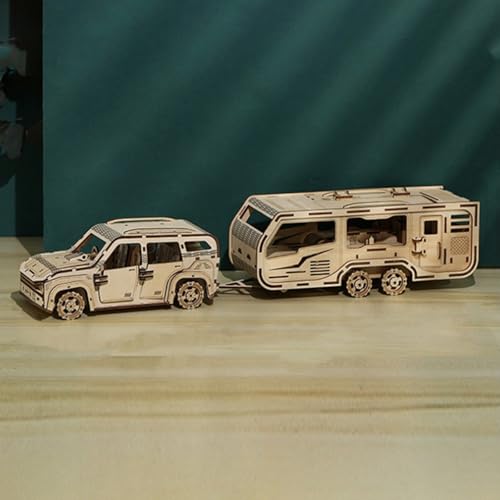 TRACYE Anhänger Mechanisches Auto 3D Holzpuzzle für Erwachsene,DIY Modellbau Kit,Handwerk Hobbys Spielzeug,Geburtstag für Frauen Männer TRACYE Anhänger Mechanisches Auto 3D Holzpuzzle für Erwachsene,DIY Modellbau Kit,Handwerk Hobbys Spielzeug,Geburtstag für Frauen Männer von TRACYE