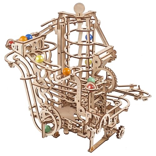Murmelbahn 3D Holz Puzzle,Kugelbahn Bausatz,Mechanisches Achterbahn Bauen Spielzeug,Geschenke für Männer und Frauen Murmelbahn 3D Holz Puzzle,Kugelbahn Bausatz,Mechanisches Achterbahn Bauen Spielzeug,Geschenke für Männer und Frauen von TRACYE