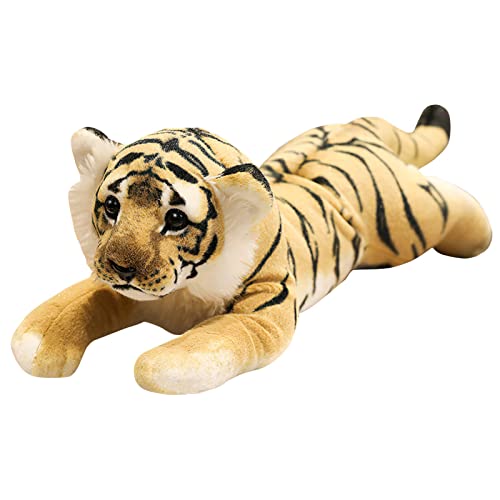 TRAVELKNOT Tiger Kuscheltier Baby Kuscheltier Junge Tiger Plüschtier Stuffed Animals Kawaii Plush Toy Geschenk für Mädchen Birthday Gift 60cm Halloween Deko von TRAVELKNOT