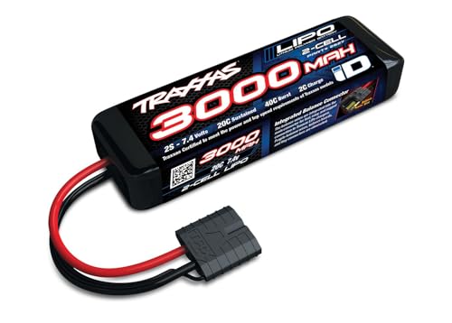 TRAXXAS LiPo Power Cell 3000mAh 7,4V 2s 20C mit iD-Stecker (L155xH25xB45mm) TRX2827X von TRAXXAS