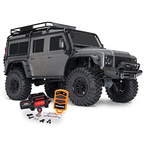 TRAXXAS TRX-4 Land Rover Defender 4x4 RTR 1:10 4WD Seilwinde - Silber 82056-84SLVR von TRAXXAS