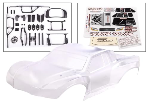 Transparenter robuster Maxx Slash Clipless Body von TRAXXAS