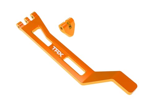 Traxxas 10726-ORNG - Mini Maxx Aluminium-Batteriehalter mit Pfosten, Orange von TRAXXAS