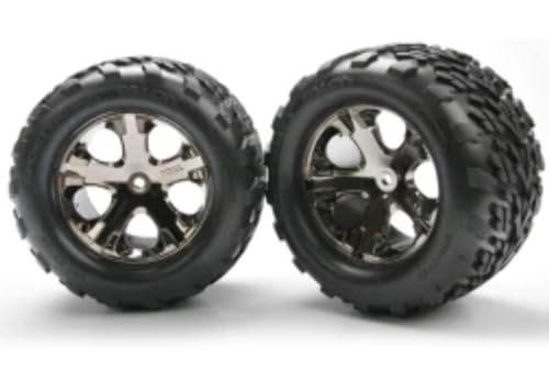 Traxxas 3668A Assembled Glued Tire and Wheel Modellauto-Teile, Schwarz, 5,6 cm von TRAXXAS