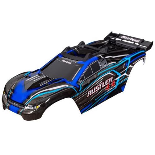 Traxxas 6740-BLUE - Rustler 4x4 Karosserie, Blau von TRAXXAS