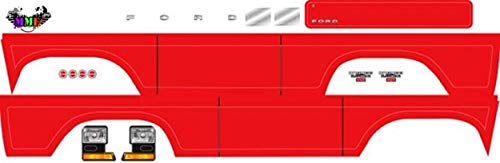 Traxxas 8078R Aufkleber Decal Sheet Bronco rot von TRAXXAS