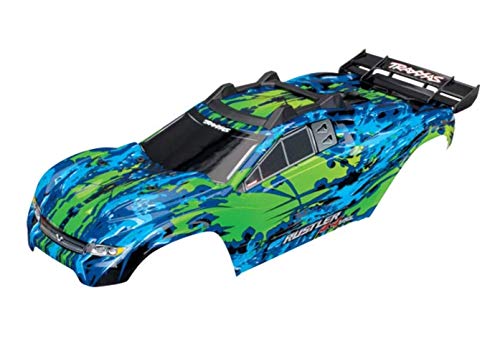 Traxxas Karo Rustler 4X4 VXL grün +Decals mit Karohalterung von TRAXXAS