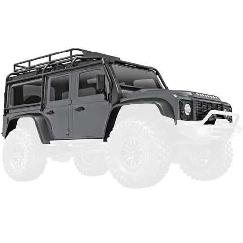 TRAXXAS Land Rover Defender Karosserie Grau 1:18 - Auto, 1:18 Scale Model Land Rover Defender, Spielzeugfahrzeug, Erwachsene, Erwachsene und Teenager ab 14 Jahren, Unisex von TRAXXAS