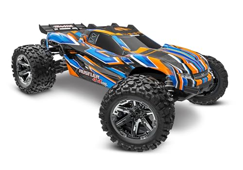 Traxxas RUSTLER 4X4 VXL BRUSHLESS HD ORANGE OHNE AKKU/LADEGERÄT 67376-4-ORNG von TRAXXAS