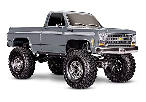 Traxxas TRX-4 Chevrolet K10 Cheyenne grau metallisiert ohne Akku NI Ladegerät 92056-4-SLVR von TRAXXAS