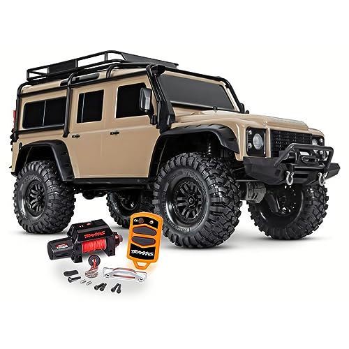 Traxxas TRX-4 Land Rover Defender Auto Sand mit Winde ohne Akku und Ladegerät 82056-84-SAND von TRAXXAS