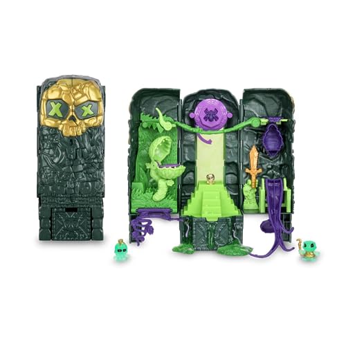 TREASURE X - Lost World Sumpfturm, Schatzturm, Mini-Spielset mit 15 Abenteuerstufen, 2 Actionfiguren und dem Goldenen Schatz TX, 3 Verschiedene, 4 Jahre, berühmt (TRR66000) von TREASURE X