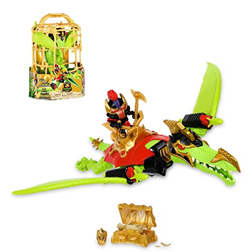 TREASURE X - Pterodactylo Dino Dissection, EIN grüner 15 cm Disosaurus zum Sezieren, im Käfig mit Puppe und Zubehör, mit Einer Überraschung im Inneren und 8 verschiedenen Schätzen Famosa (TRR49000) TREASURE X - Pterodactylo Dino Dissection, EIN grüner 15 cm Disosaurus zum Sezieren, im Käfig mit Puppe und Zubehör, mit Einer Überraschung im Inneren und 8 verschiedenen Schätzen Famosa (TRR49000) von TREASURE X