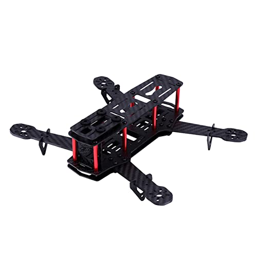 TREETDOBV 2 Typen 250 Mm Quadrocopter, FPV-Flugzeug-Drohnen-Rahmen-Set, RC-Zubehör für QAV250, Carbon-Glasfaser-Quadcopter-Rahmen-Set(Kohlefaser) von TREETDOBV