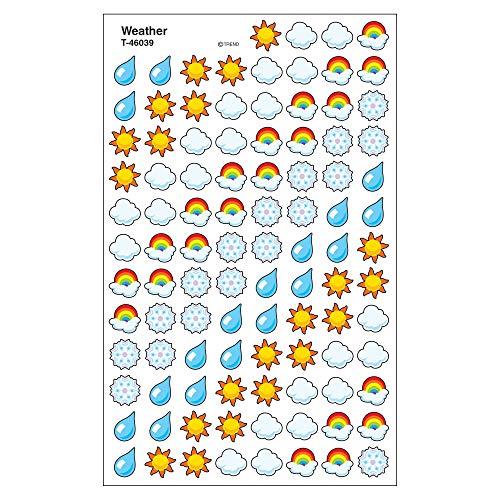 TREND enterprises, Inc. Wetter SuperShapes Aufkleber, 800 Stück von TREND ENTERPRISES INC.