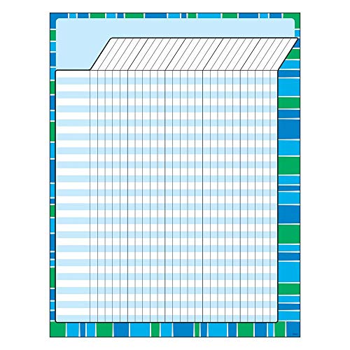 Trend Enterprises Stripe-Tacular Cool Incentive Chart (1 Stück), 43,2 x 55,9 cm, Blau von TREND ENTERPRISES INC.