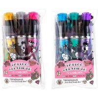 TRENDHAUS 959454 Tattoo Studio Gelstifte Glitzer 3er-Set, sortiert von TRENDHAUS