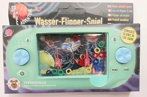 Trendhaus Space Adventure Wasser Flipper Spiel Glow in The Dark 3fach Sortiert von TRENDHAUS