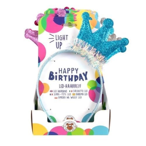 trendhaus LED Haar-Reifen+KRON Happy Birthday von TRENDHAUS