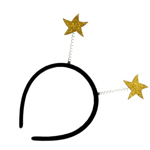 TRHEEE Neujahr Glitzernder Stirnband Blingbling Star Star Headwear Weihnachtsfeier Requisiten Glitzernder Gegenwart Stirnband von TRHEEE