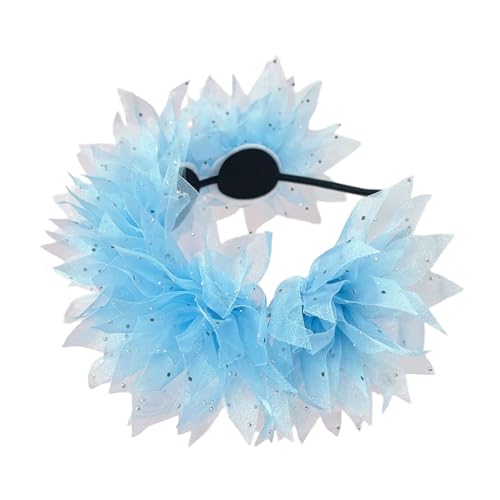 TRHEEE Tulle Flower Stirnbänder Cosplay Handgefertigte Haarzubehör Für Frauen Maskerade Kopfstück Mardi Gras Art Decors von TRHEEE