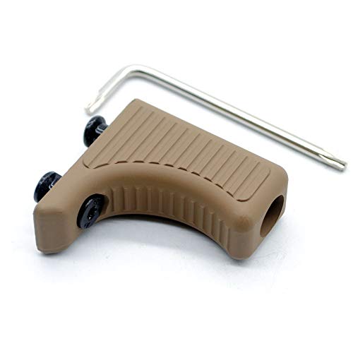 Trirock Tactical TAN/FDE Keymod Forward Hand Stop Barricade Rest Front HandStop Compatible with Key Mod Handguard Rail Mount System von TRIROCK