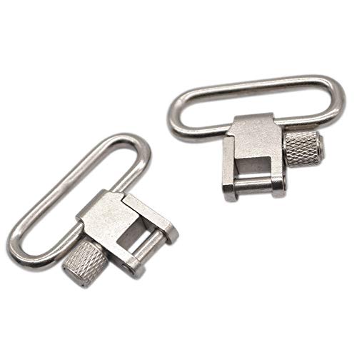 Trirock Schleuderwirbel für Gewehrschlinge mit Schnellentriegelung, 3,8 cm, silberfarben, 2 Stück Trirock Schleuderwirbel für Gewehrschlinge mit Schnellentriegelung, 3,8 cm, silberfarben, 2 Stück von TRIROCK