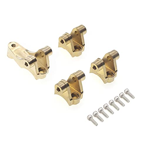 TRITAM Messing Vordere Achse Untere Stoß DäMpfer Halterung AufhäNgung Links StäNder für 1/10 RC Crawler Auto TRX4 Upgrade Teile von TRITAM