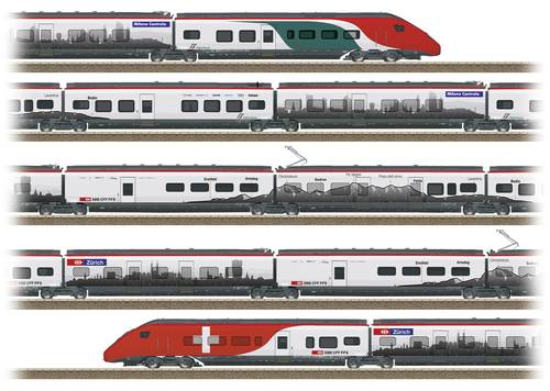 TRIX H0 25811 H0 Hochgeschwindigkeits-Triebzug RABe 501 Giruno der SBB von TRIX H0