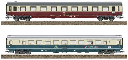 TRIX H0 23143 H0 2er-Set Personenwagen Fern Express FD 1980 Königssee der DB Set 2 von TRIX H0