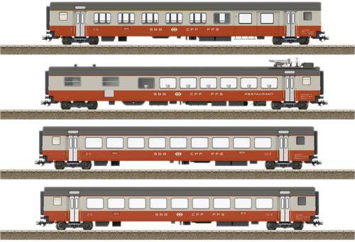 TRIX H0 23690 H0 4er-Set Personenwagen Swiss Express der SBB von TRIX H0