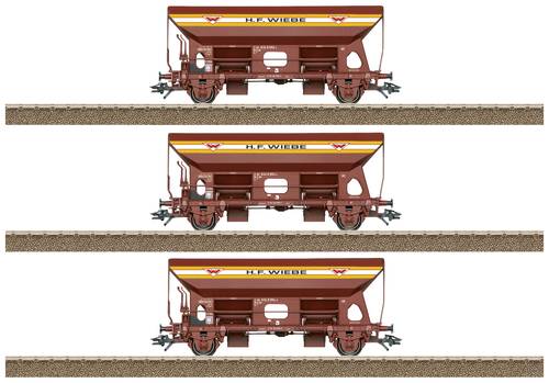 TRIX H0 24142 H0 3er-Set Selbstentladewagen Wiebe, MHI von TRIX H0