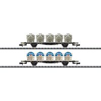 TRIX 15744 N Behältertragwagen-Set Lbgjs 598, DB, Ep. IV von TRIX