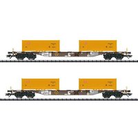 TRIX 24138 H0 Containertragwagen-Set Bauart Sgns "Erdaushub Stuttgart 21", AAE, Ep. VI von TRIX