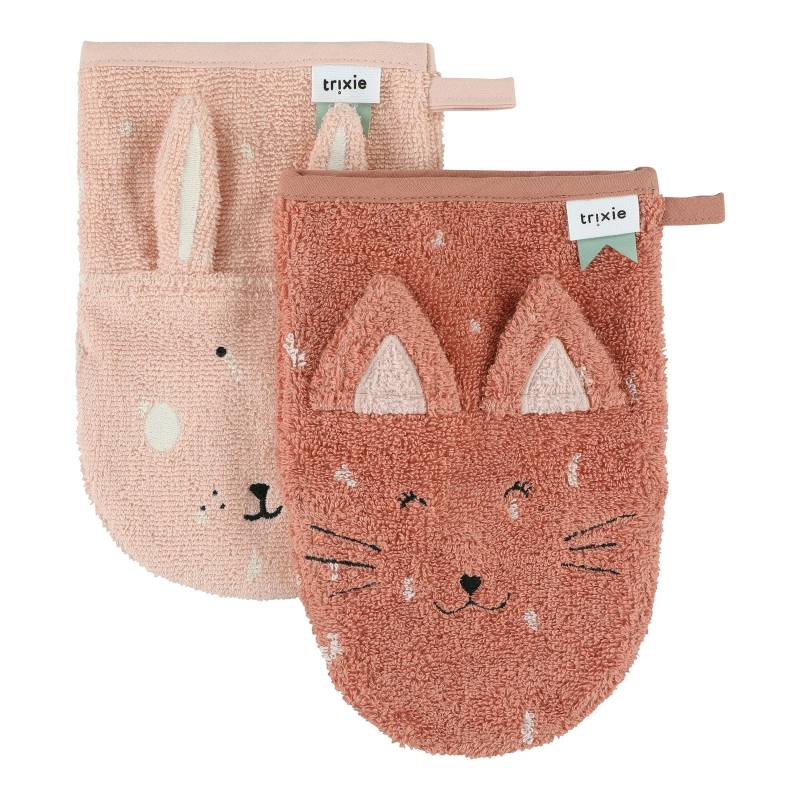 Trixie 2er-Pack Waschhandschuhe rosa von TRIXIE