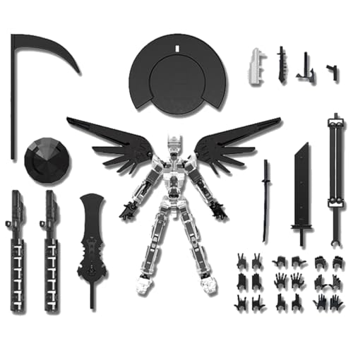 T13 Action Figure Set,Mechanisches Bewegliches GanzköRperspielzeug FüR Sammler Tischdekorationen, Fingerbewegungsspielzeug-Bausatz, Filmfiguren-Tischdekorationen FüR Spiele-Liebhaber von TRNOLPX